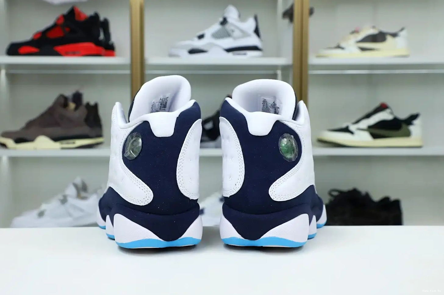 Kimikick BLUE JORDAN AIR OBSIDIAN 414571-144 WHITE POWDER 13 RETRO 0719